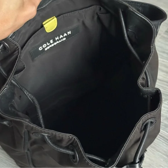 Cole Haan ZeroGrand Nylon & Leather Backpack – Black - Picture 6 of 8